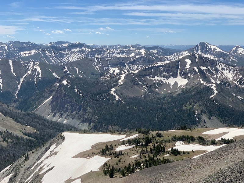 Hiking the Avalanche Peak Trail in Yellowstone National Park outdoor detail