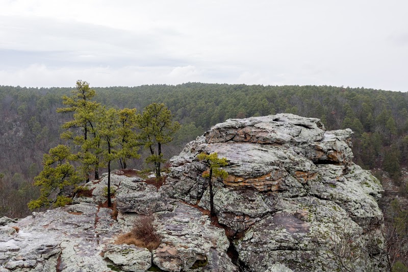 Natural Rock Arch and Trail at Bear Cave Trail, Morrilton, Arkansas - Bear Cave Trail