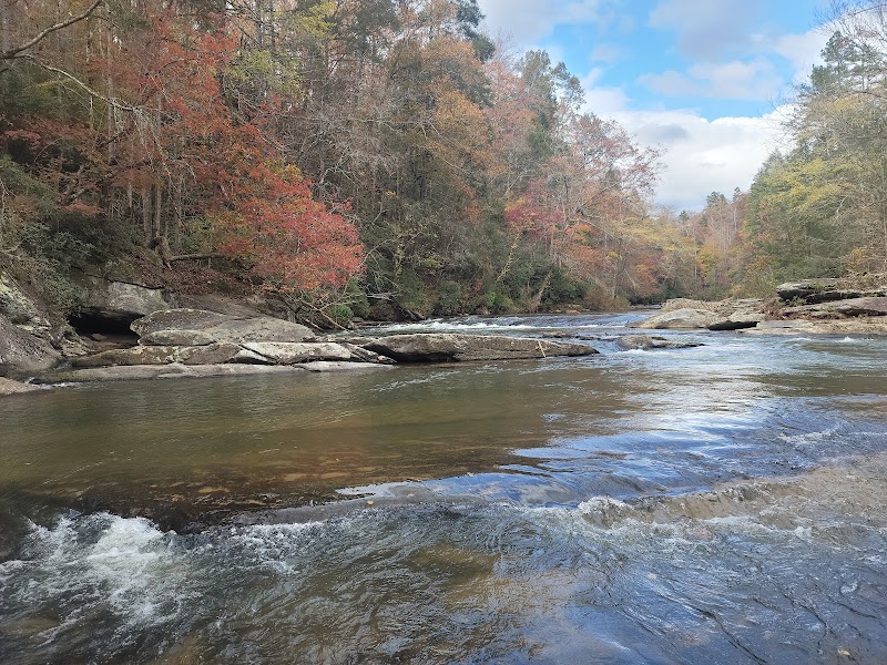 Waterfall Escape at Riley Moore Falls Near Westminster, South Carolina surrounding landscape