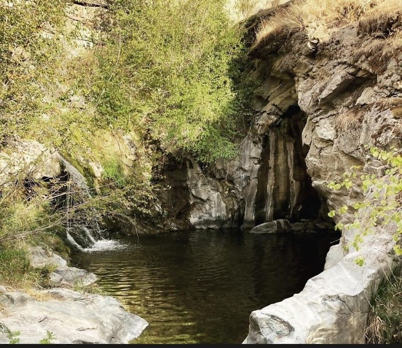 Waterfall Retreat at Boulder Creek Falls near Winthrop, WA - Boulder Creek Falls